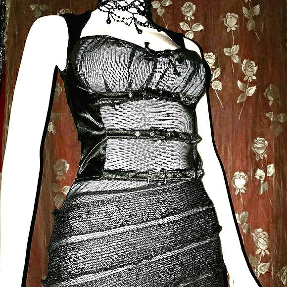 🖤VNTG Lip Service Very Rare Steampunk Gown in Mint Condition! 🖤 - Picture 13 of 16